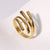 Open Ring Minimalist Stripe Geometric Stainless Steel Electroplating Rings