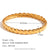 Fashion Circle Stainless Steel 18K Gold Plated Bangles