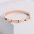 Women Korean Metal Diamond Stainless Steel Bangles