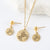 Versatile Heart Bell Chain Droplet Stainless Steel Electroplating Jewelry Sets