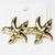 Moderate Luxury Irregular Pentagram Star Copper Electroplating Stud Earrings