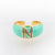 Unisex Diamond Metal Candy Letter Number Text Letter Resin Oil Dripping Rings