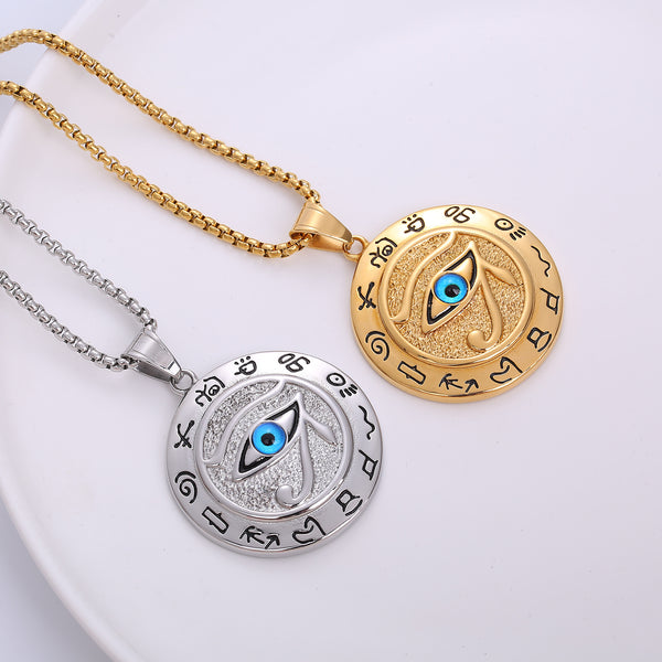 Casual Round Titanium Steel Pendants