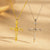 Moderate Luxury Cross Geometric Titanium Steel 18K Gold Plated Necklaces