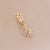 Women Rainbow Metal Star Moon Copper Electroplating Earrings