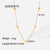 IG Style Chain Geometric Stainless Steel 18K Gold Plated Necklaces