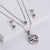 Women Minimalist Cross Crown Pearl Eye Butterfly Crown Titanium Steel Necklaces