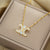 Moderate Luxury Irregular Geometric Titanium Steel 18K Gold Plated Necklaces