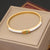 Expressive Eye Stainless Steel Electroplating Bangles