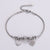 Natural Women Heart Heart Stainless Steel Bracelets