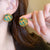 Women Baroque Circle Geometric Copper Electroplating Earrings