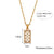 Fashion Stripe Circle Geometric Stainless Steel 18K Gold Plated Necklaces