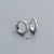 925 Sterling Silver Minimalist Round Geometric Silver Earrings