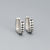 925 Sterling Silver Korean Geometric Silver Oil Dripping Stud Earrings