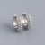 925 Sterling Silver Women Geometric Metal Silver Electroplating Stud Earrings