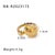 Unisex IG Style Circle Round Geometric Stainless Steel Electroplating Rings