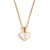 Fashion Heart Stainless Steel 18K Gold Plated Necklaces