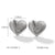 IG Style Heart Geometric Stainless Steel Electroplating Earrings