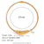 Fashion Circle Geometric Stainless Steel 18K Gold Plated Chokers