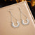 Chain Tassel Stainless Steel Electroplating Earrings