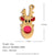 Fashion Snowflake Christmas Reindeer Santa Claus Holiday Christmas Box Stainless Steel Electroplating Jewelry Making