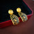 Mid-century Modern Stripe Geometric Alloy Diamond Inlay Earrings