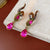 Medieval Snake Chinese Zodiac Animal Alloy Diamond Inlay Earrings