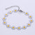 Women Little Daisy Flower Flower Titanium Steel Resin Bracelets