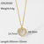 IG Style Heart Geometric Stainless Steel 18K Gold Plated Necklaces