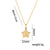 Moderate Luxury Pentagram Titanium Steel 18K Gold Plated Necklaces