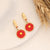 Little Daisy Flower Stainless Steel Electroplating Earrings