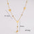 Minimalist Asymmetrical Tassel Bowknot Stainless Steel Electroplating Necklaces