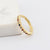 IG Style Women Diamond Metal Geometric Geometric Zircon Inlay Rings