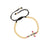 Women Expressive Cross Brass Knitting Bracelets