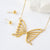 Versatile Dragonfly Butterfly Insect Stainless Steel Electroplating Jewelry Sets