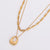 Minimalist Stripe U-Shape Stainless Steel Electroplating Necklaces