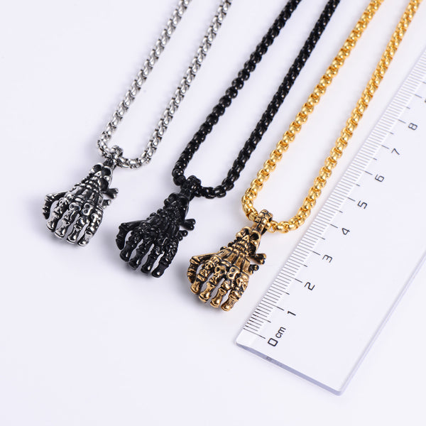 Retro Unisex Vintage Metal Skull Retro Vintage Geometric Titanium Steel Pendants