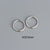 925 Sterling Silver Korean Round Geometric Silver Electroplating Stud Earrings