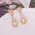 Women Retro Metal Vintage Droplet Alloy Earrings