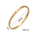 Ellipse Stainless Steel 18K Gold Plated Bangles