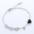 Natural Women Heart Chain Heart Stainless Steel Electroplating Bracelets