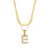 Fashion Stripe Number Text Letter Stainless Steel 18K Gold Plated Necklaces