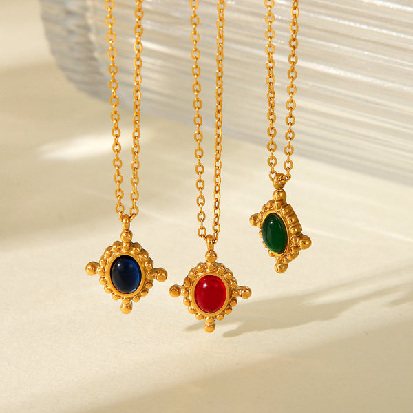 IG Style Chain Geometric Stainless Steel Electroplating Necklaces