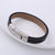 Men Stripe Distressing Leather Baking Paint String Bracelets