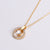 Women Korean Geometric Metal Shell Heart Stainless Steel Electroplating Pendants