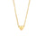 Fashion Heart Stainless Steel 18K Gold Plated Necklaces