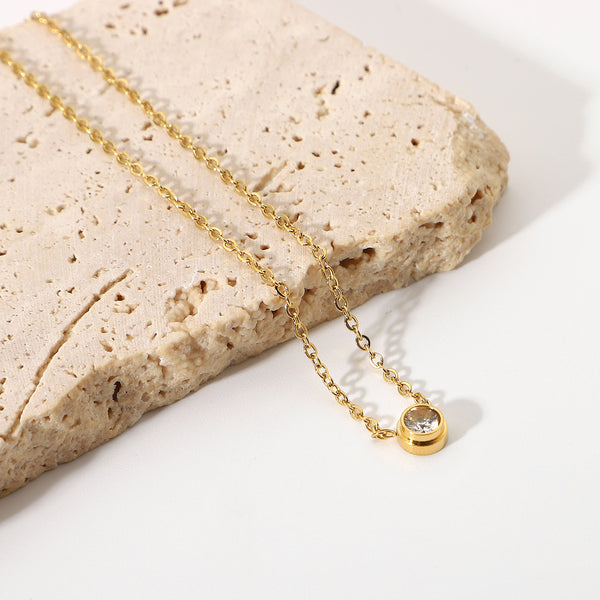 IG Style Chain Geometric Stainless Steel 18K Gold Plated Necklaces