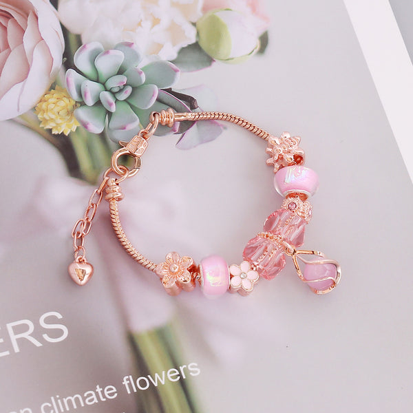 Women IG Style Little Daisy Flower Alloy Electroplating Bracelets