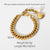 Women IG Style Letter Stainless Steel 18K Gold Plated Bracelets