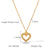 IG Style Chain Heart Geometric Stainless Steel Electroplating Necklaces